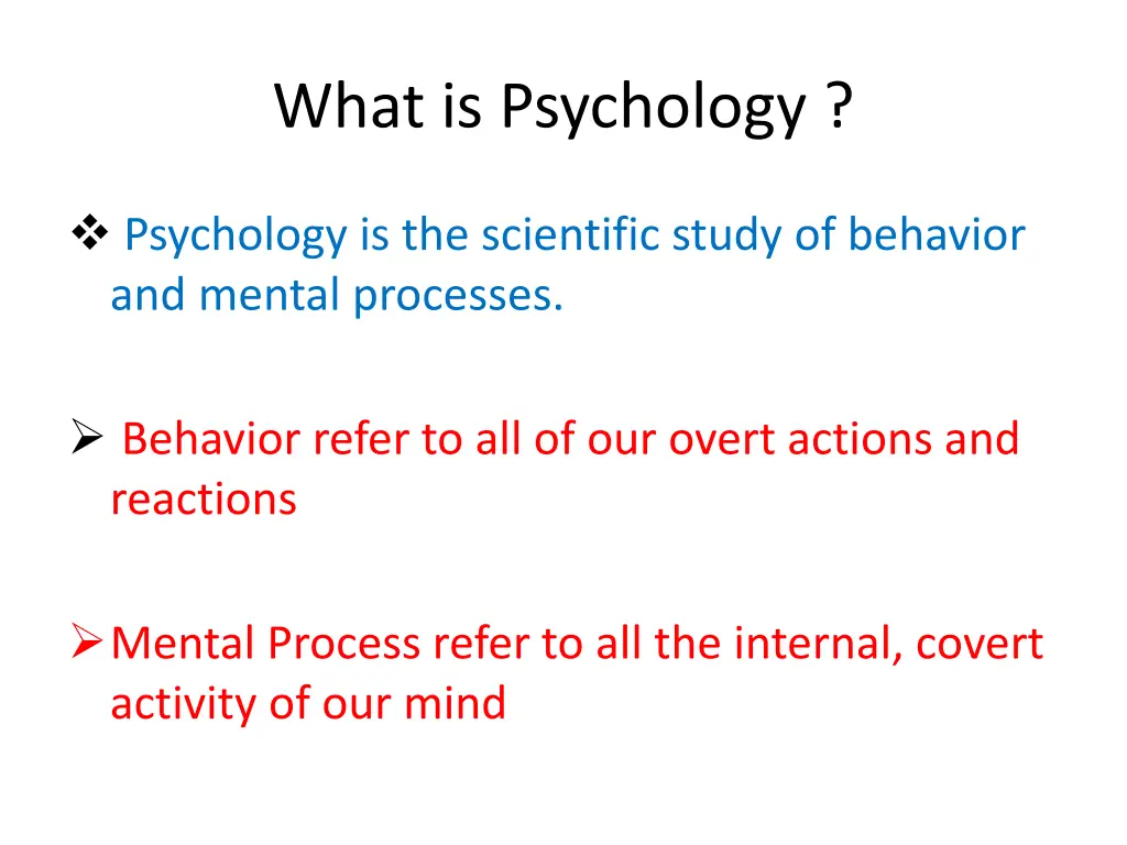 what is psychology