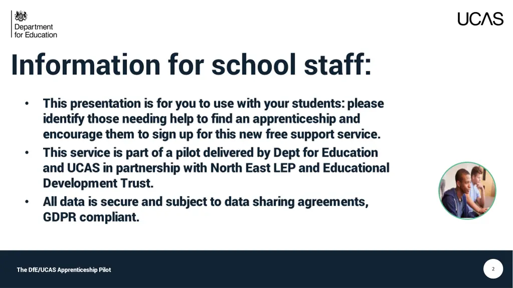 information for school staff
