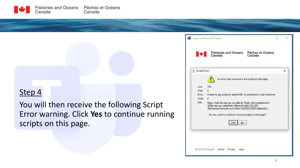step 4 you will then receive the following script