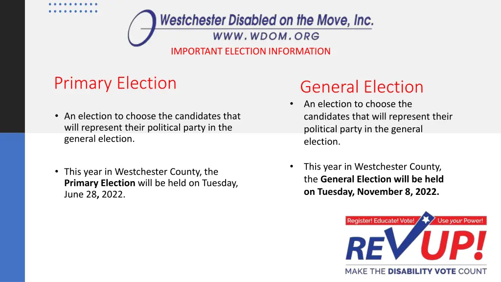 important election information