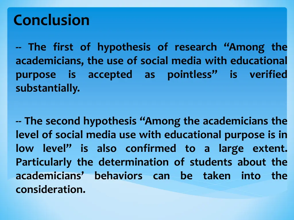 conclusion