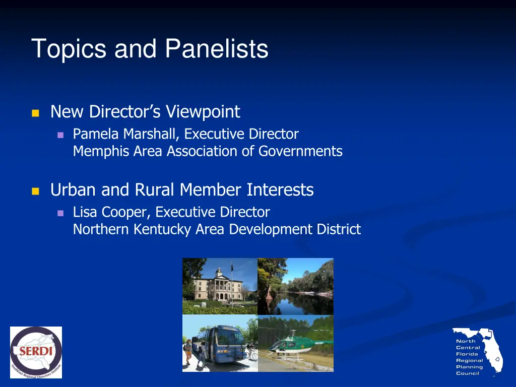 topics and panelists