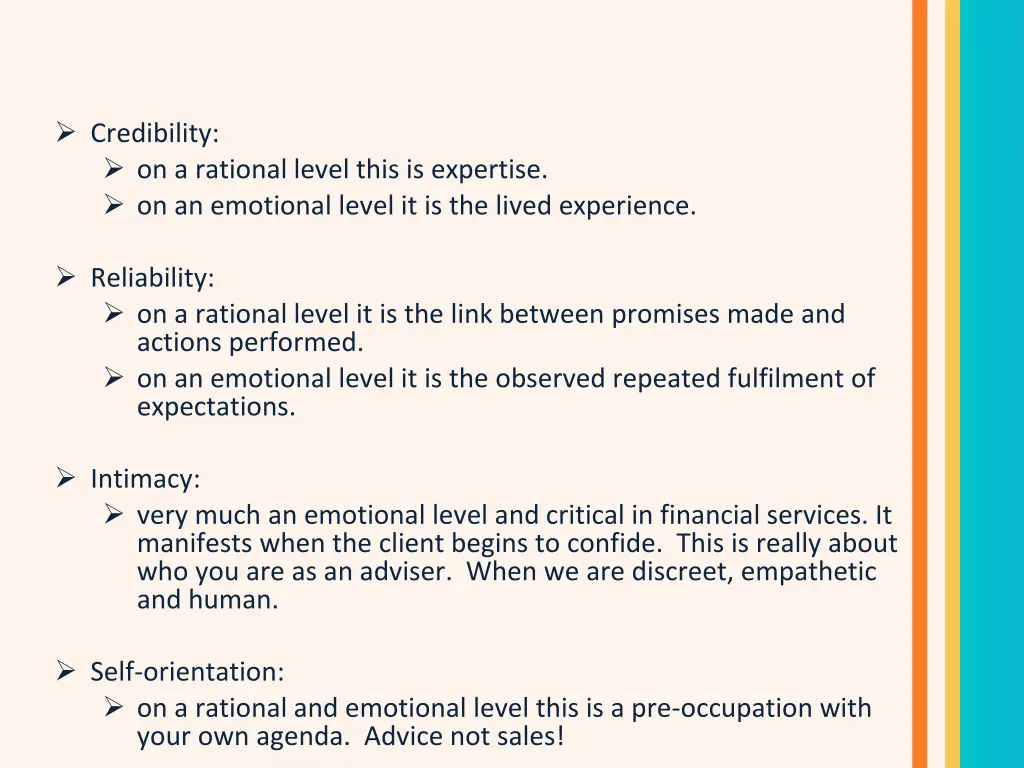 credibility on a rational level this is expertise