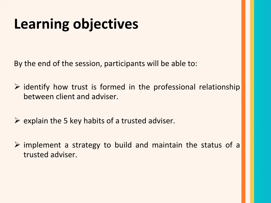 learning objectives