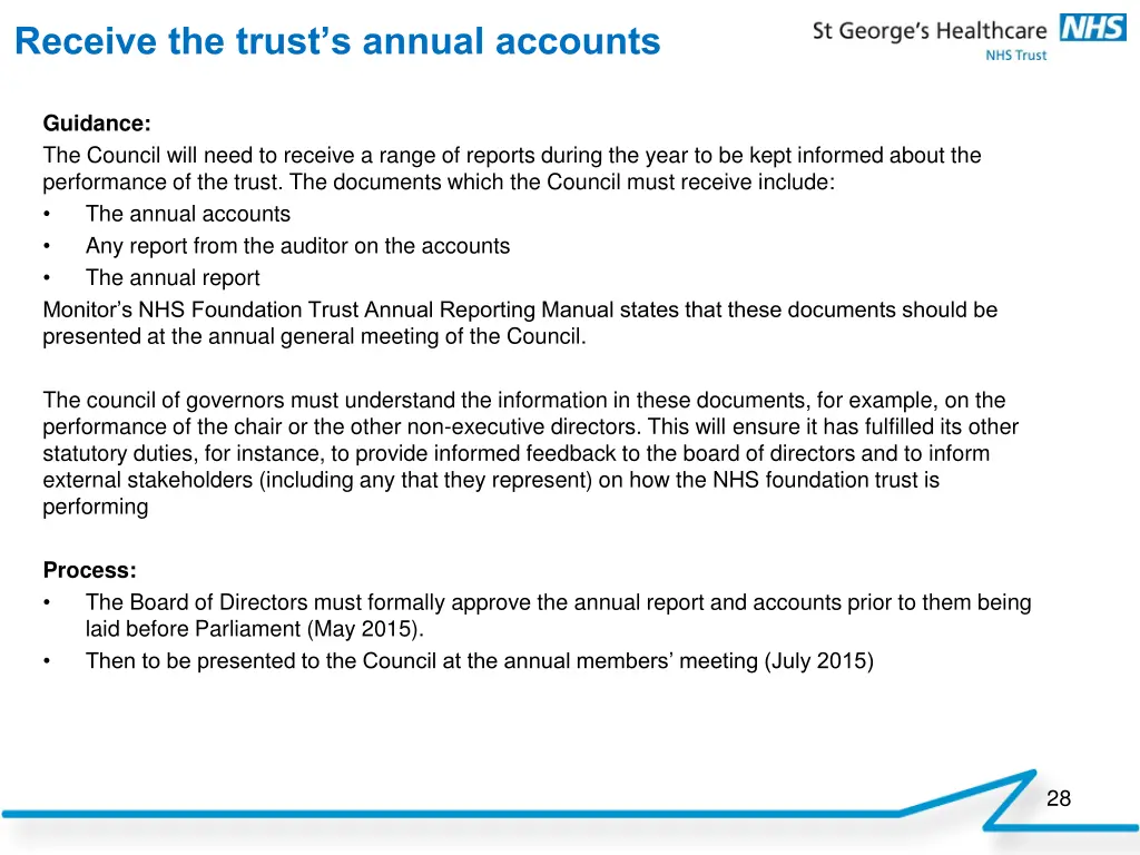 receive the trust s annual accounts