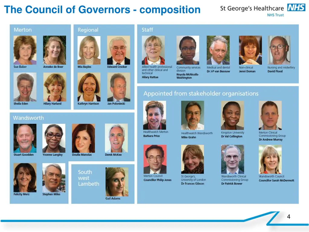 the council of governors composition