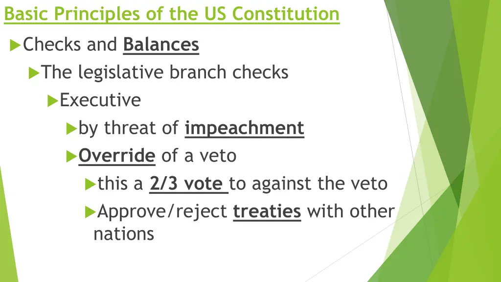 basic principles of the us constitution 4