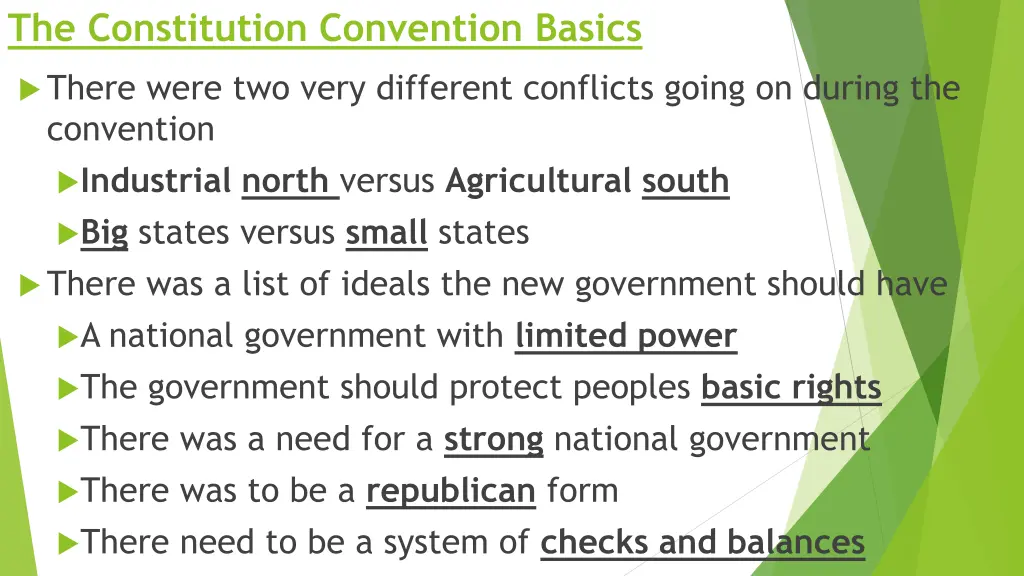 the constitution convention basics