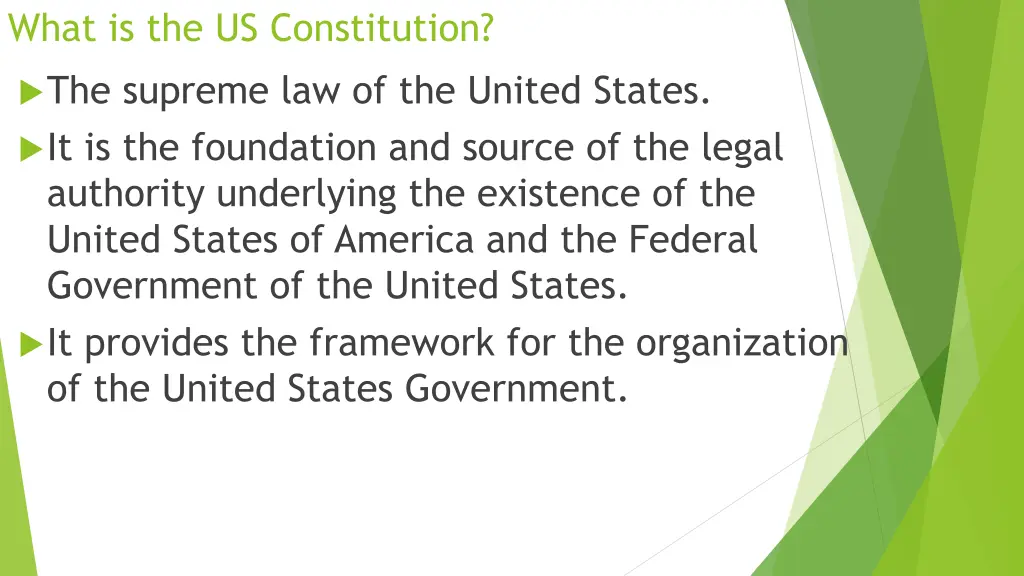 what is the us constitution