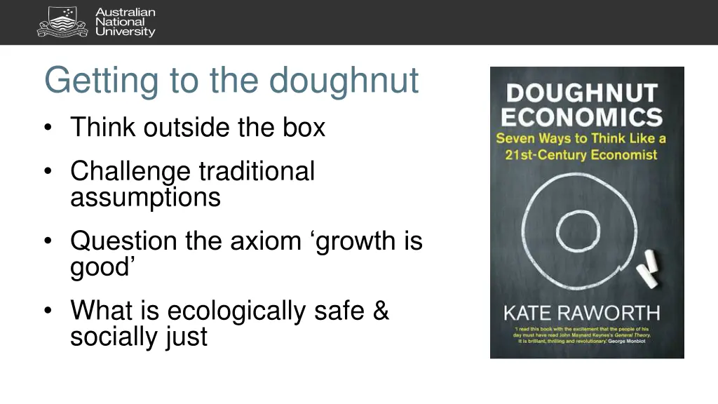 getting to the doughnut think outside