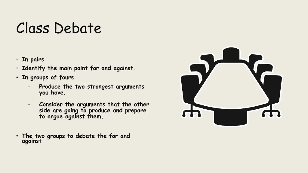 class debate