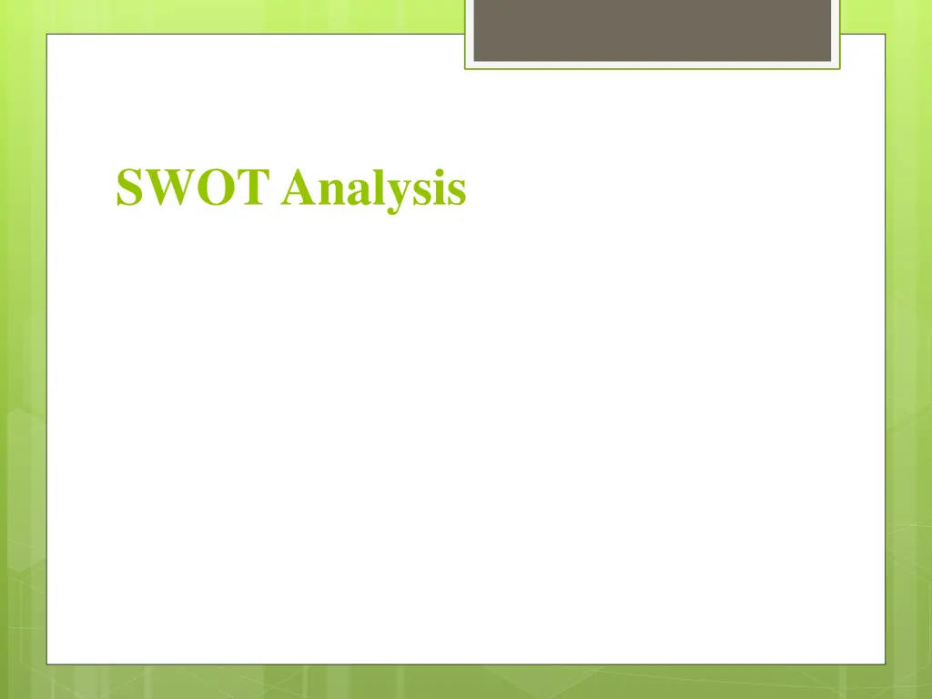 swot analysis