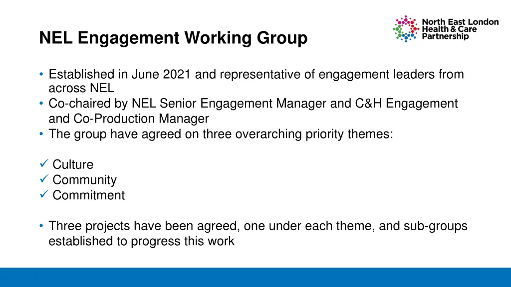 nel engagement working group