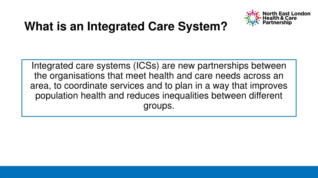 what is an integrated care system