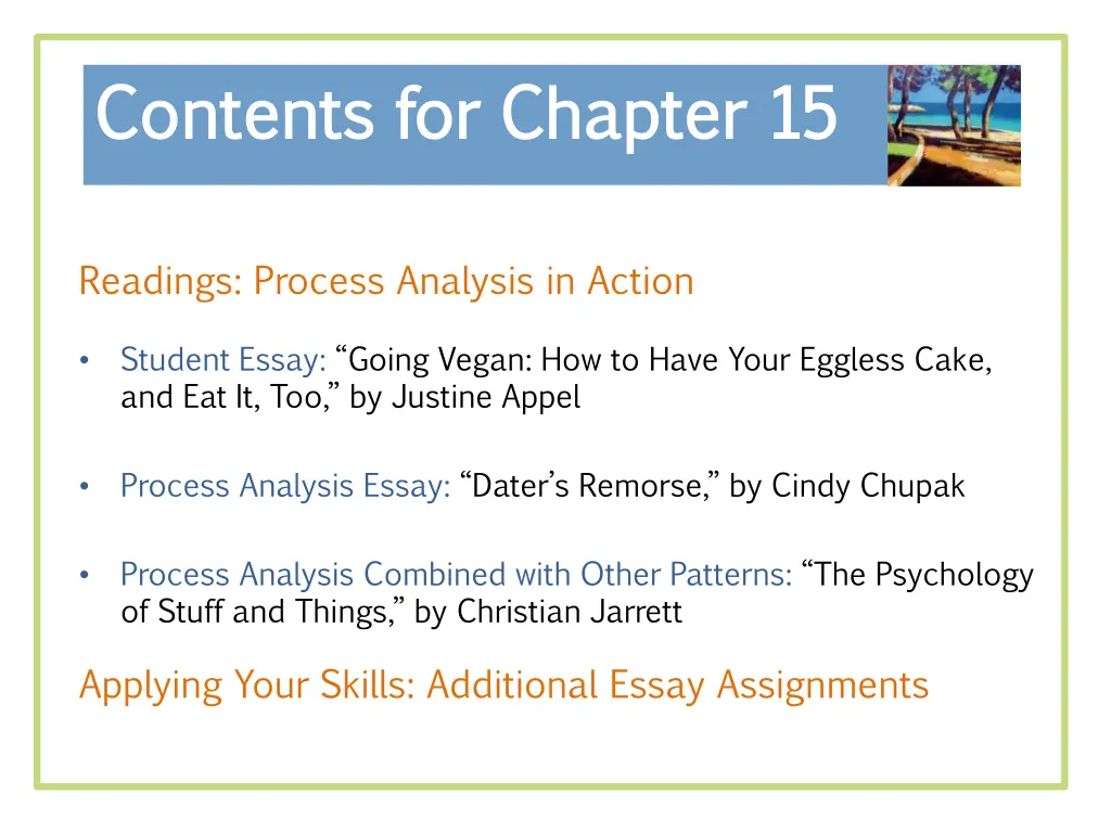 contents for chapter 15 contents for chapter 15