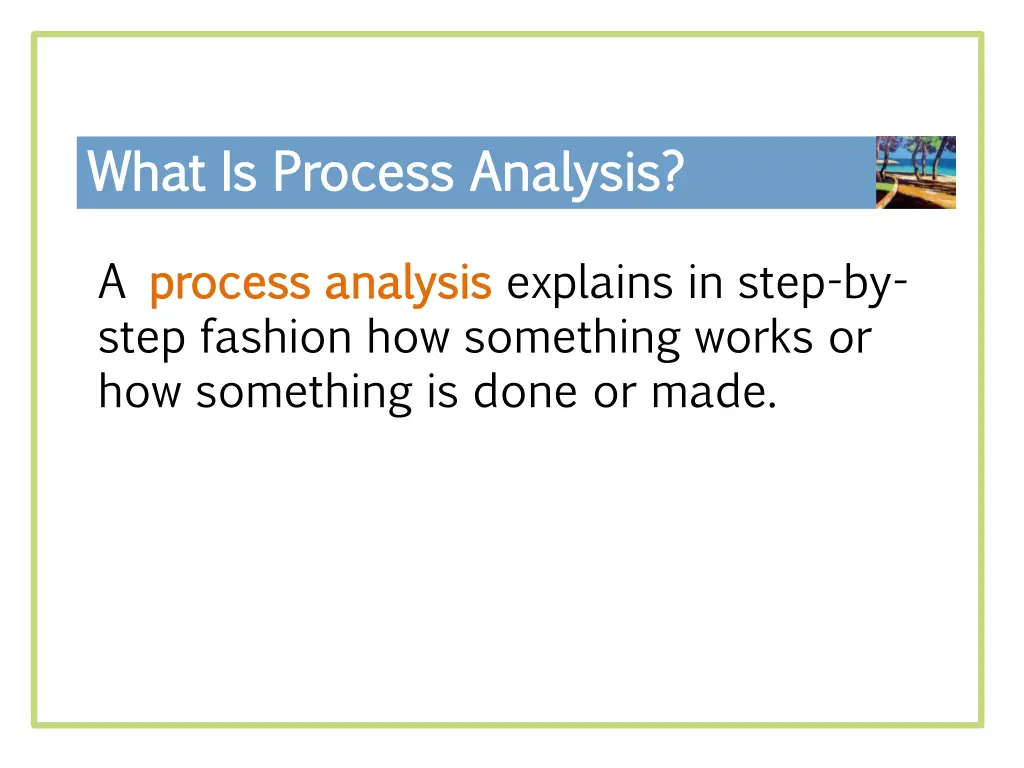 what is process analysis what is process analysis