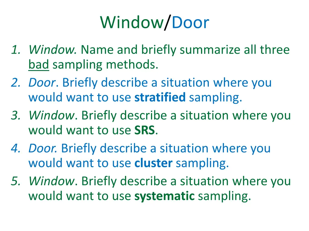 window door