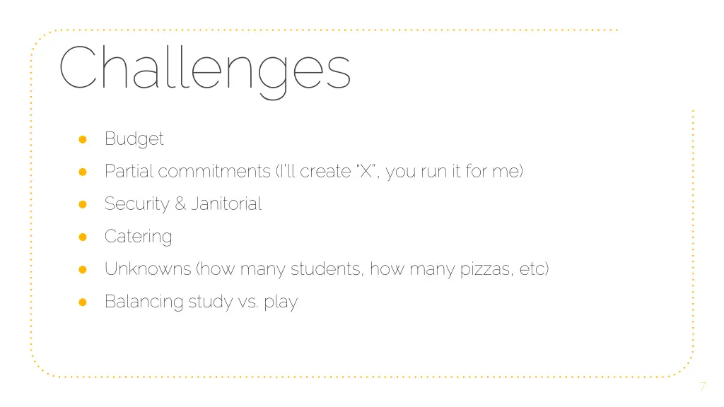 challenges