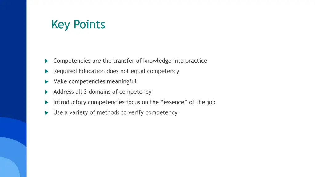 key points