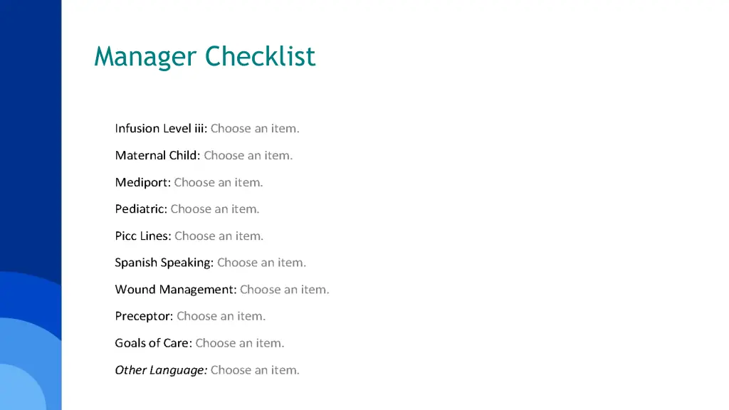 manager checklist 3