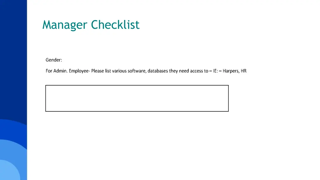 manager checklist 5
