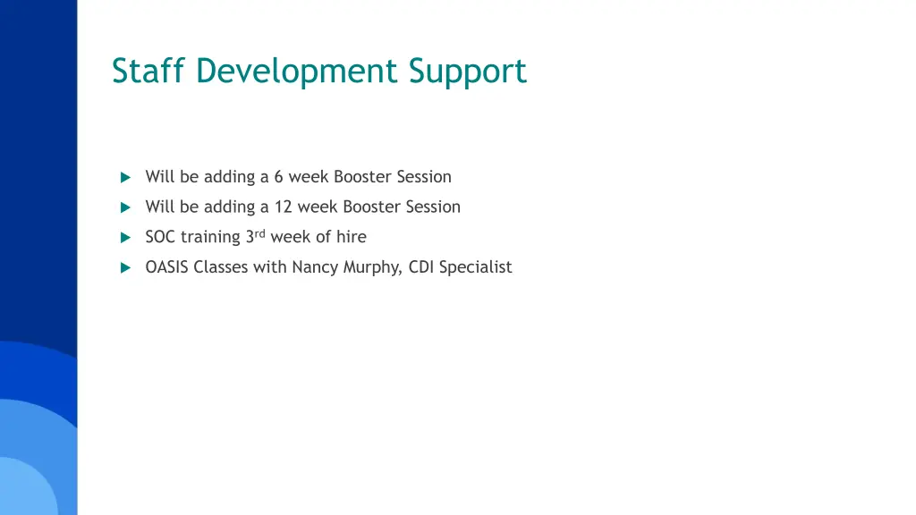 staff development support