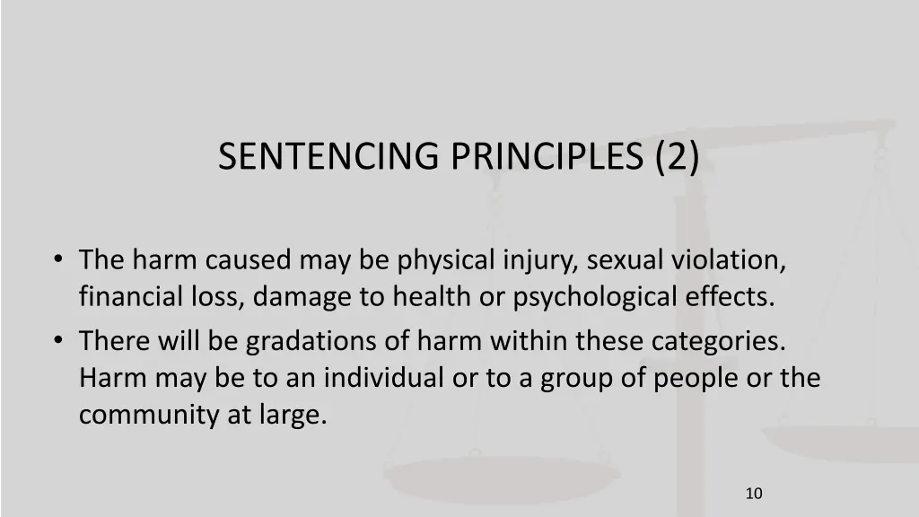 sentencing principles 2