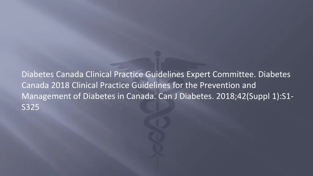 diabetes canada clinical practice guidelines