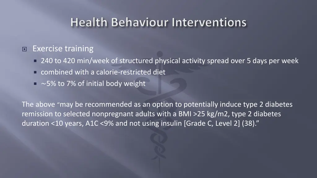exercise training