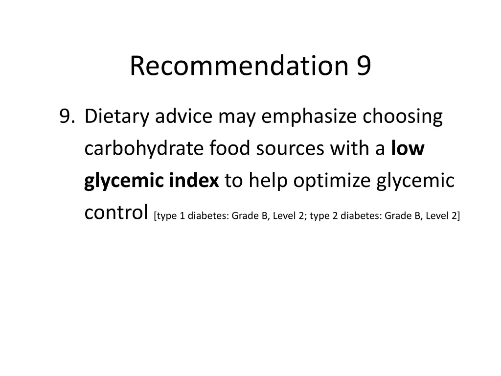 recommendation 9