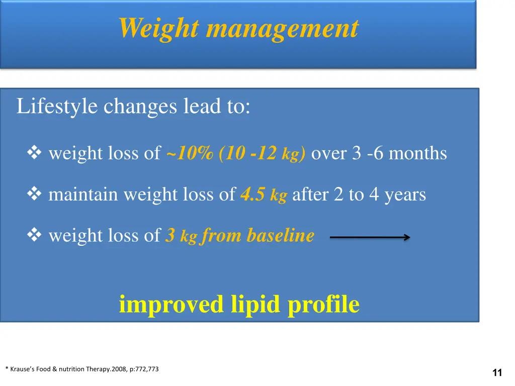 weight management