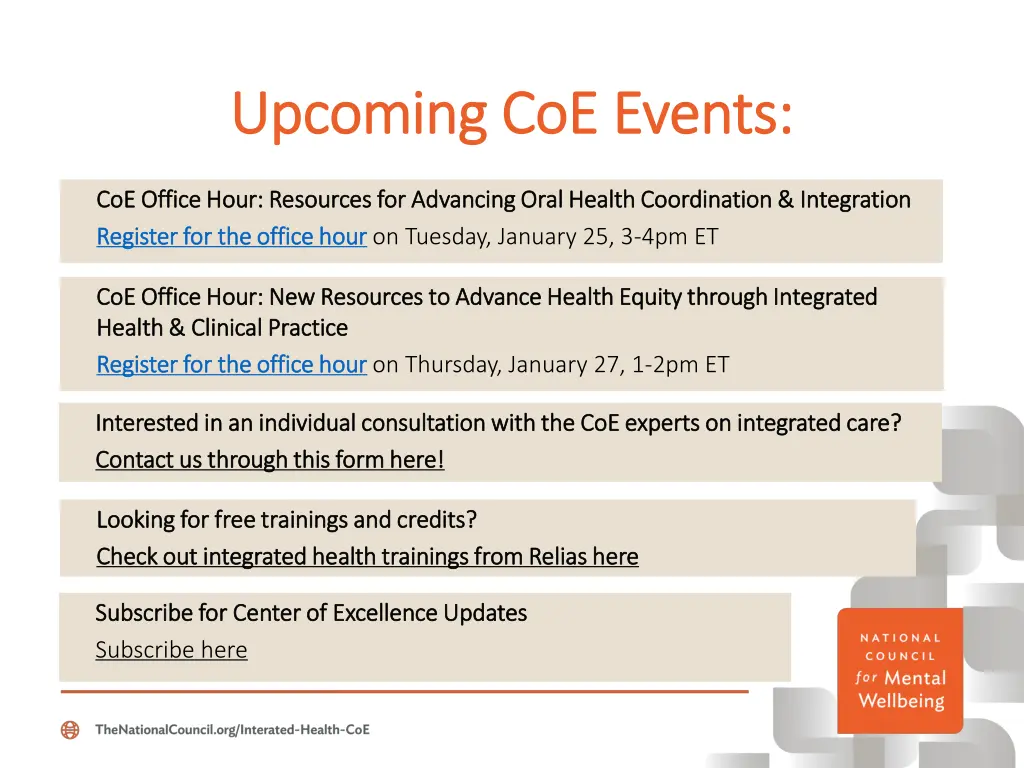 upcoming coe events upcoming coe events