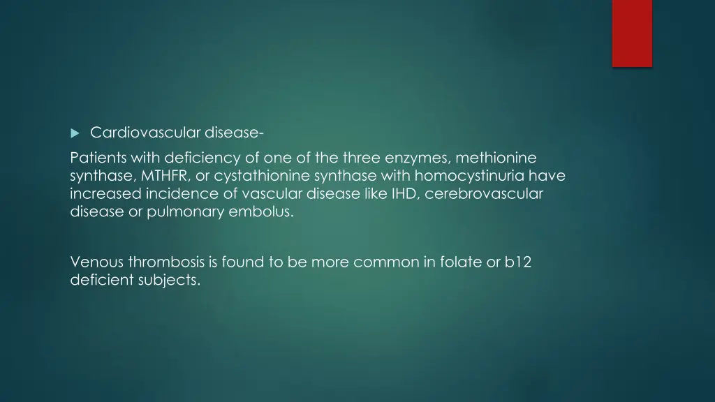 cardiovascular disease patients with deficiency