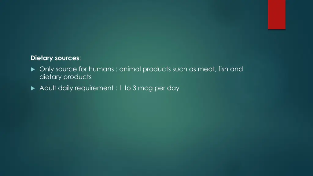 dietary sources