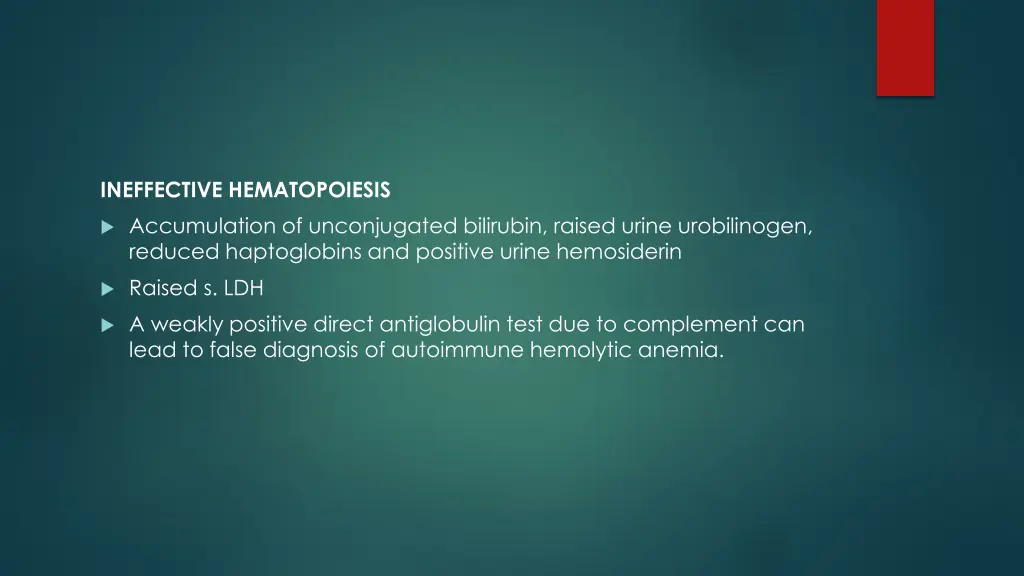 ineffective hematopoiesis