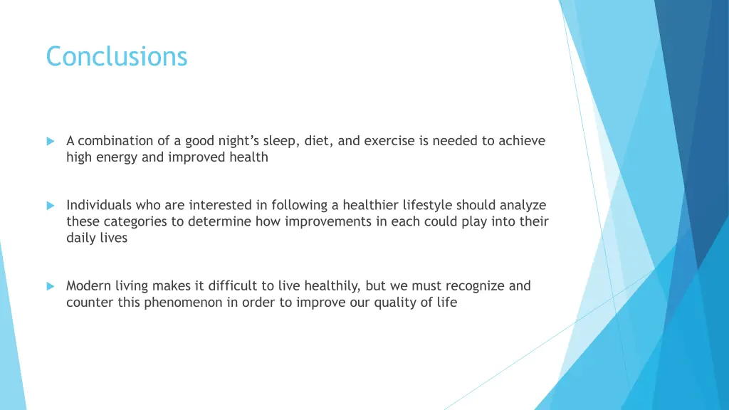 conclusions