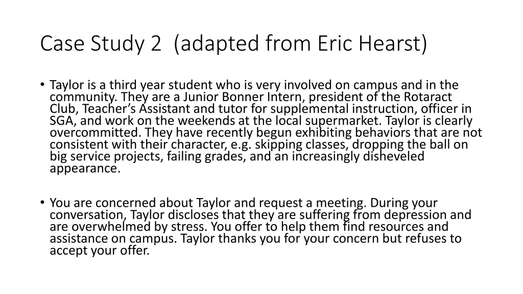 case study 2 adapted from eric hearst
