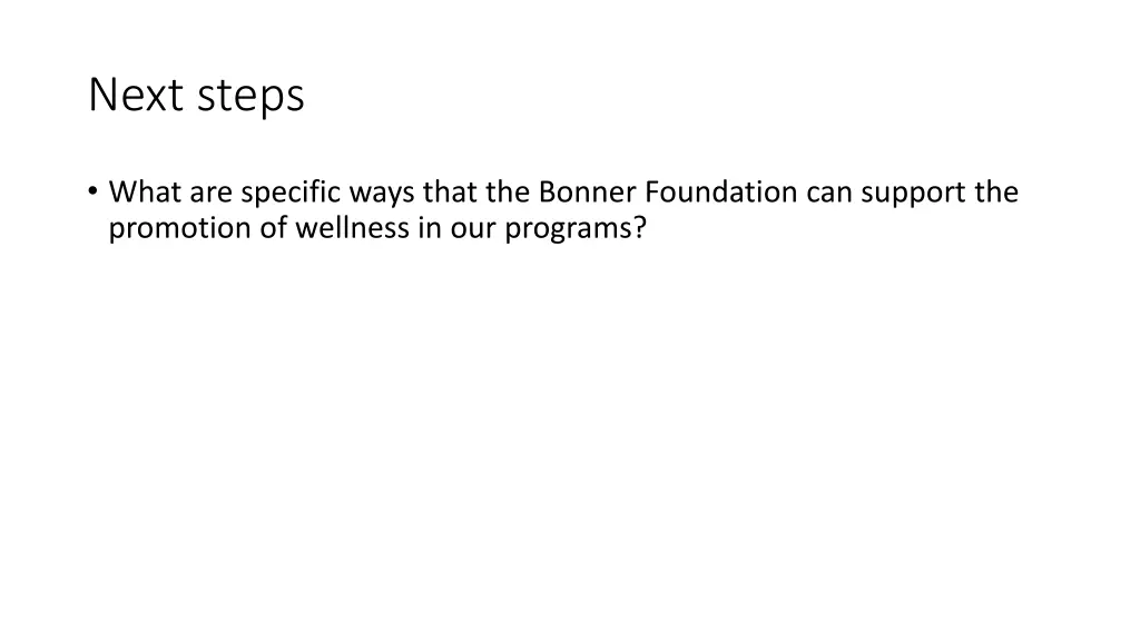 next steps 1