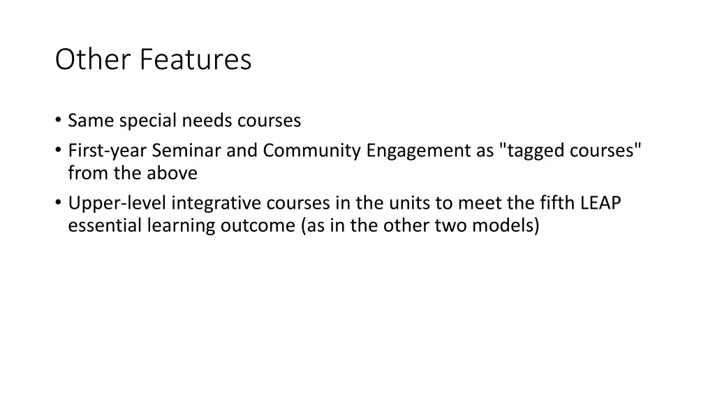 other features
