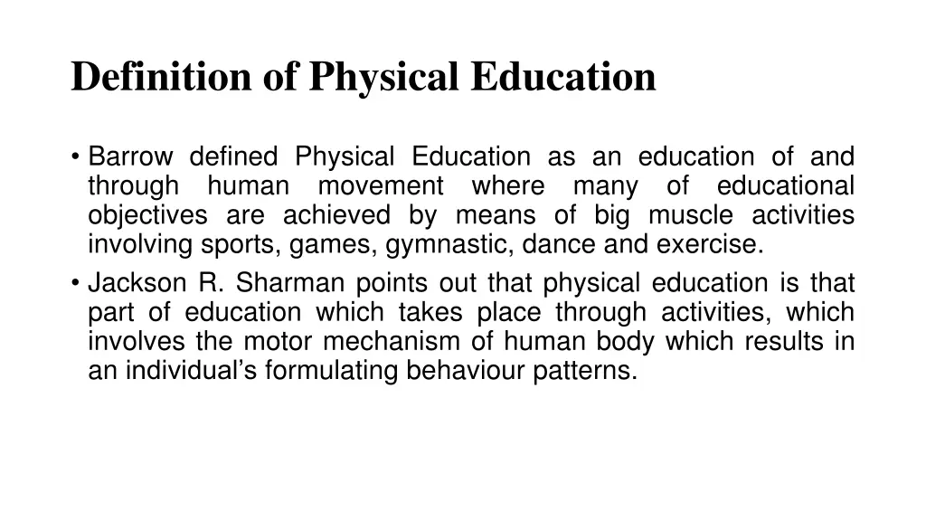 definition of physical education 2