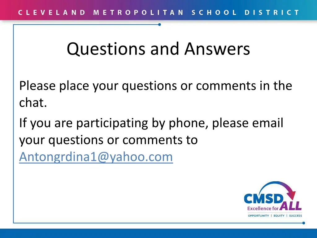 questions and answers