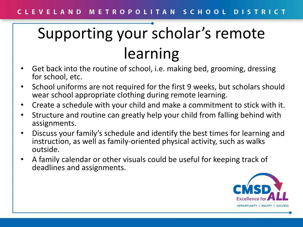 supporting your scholar s remote learning