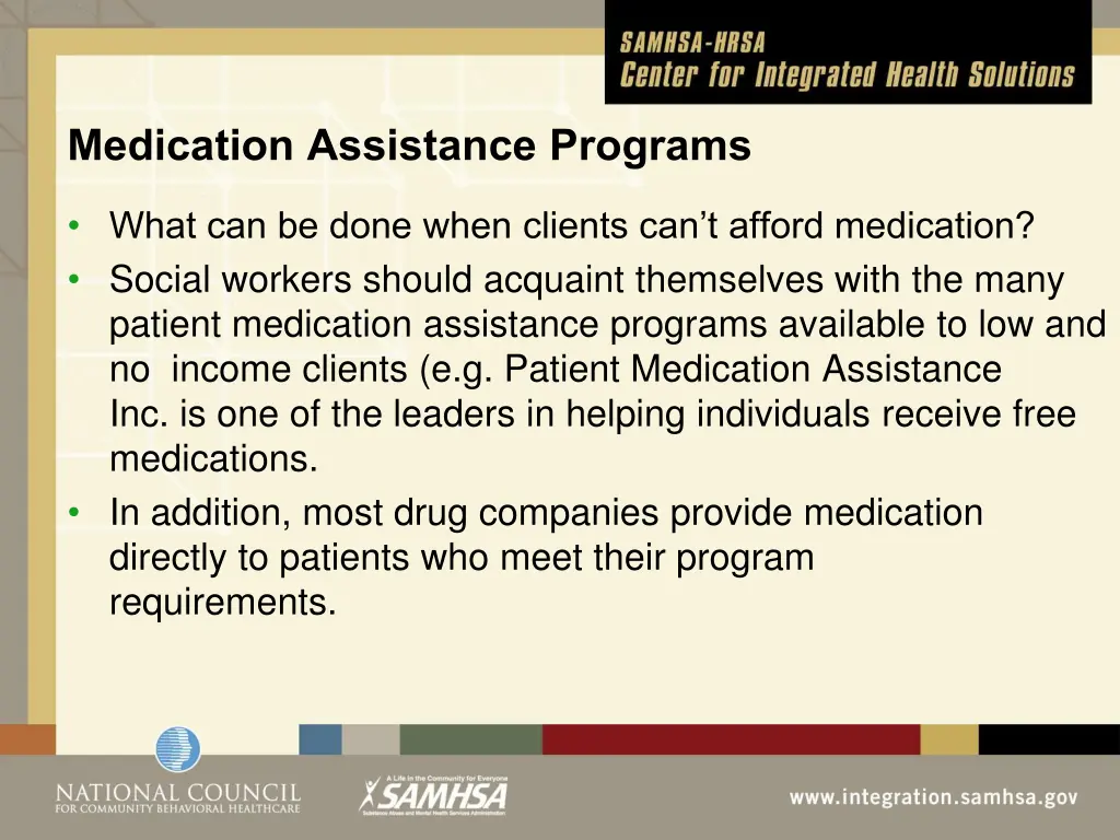 medication assistance programs