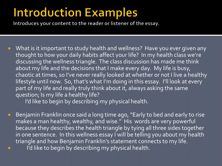 what is it important to study health and wellness