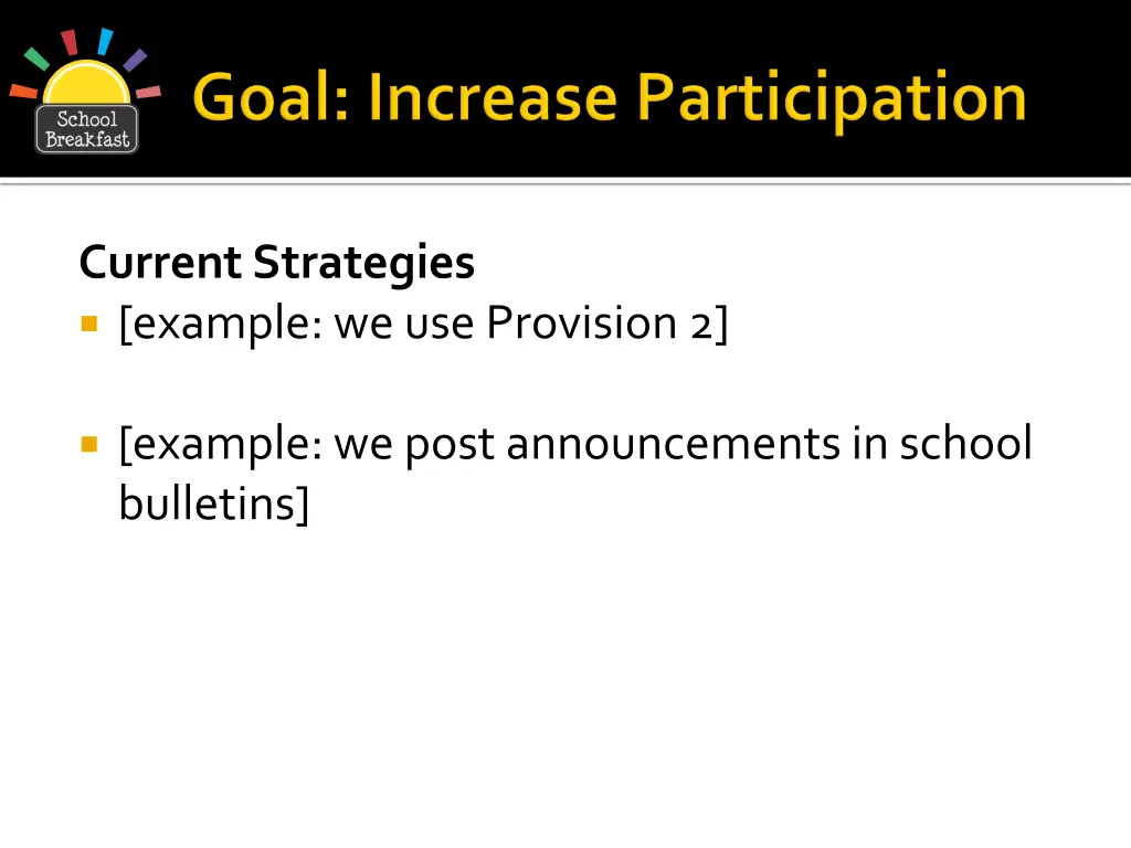 current strategies example we use provision 2