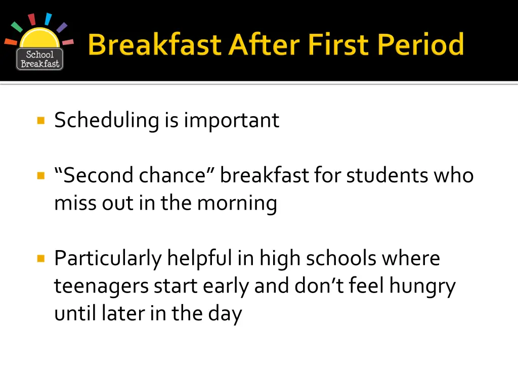 scheduling is important