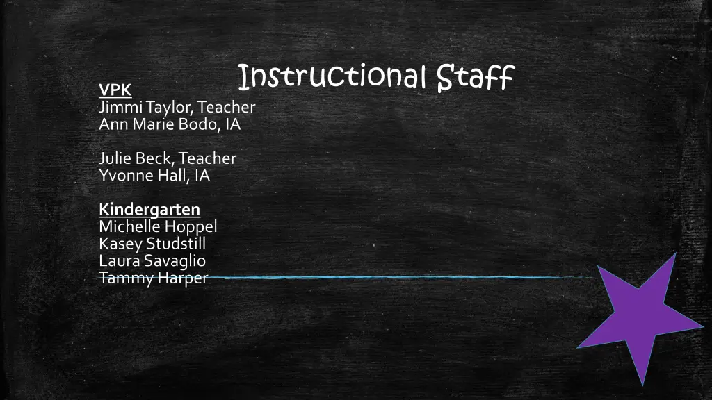 instructional staff