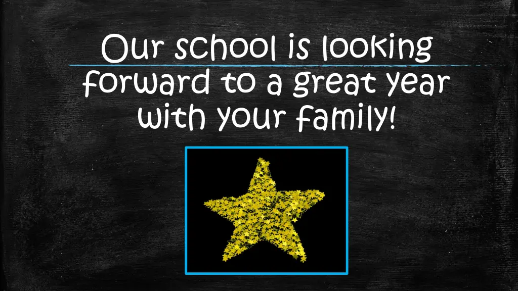 our school is looking forward to a great year