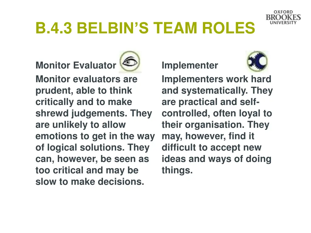 b 4 3 belbin s team roles