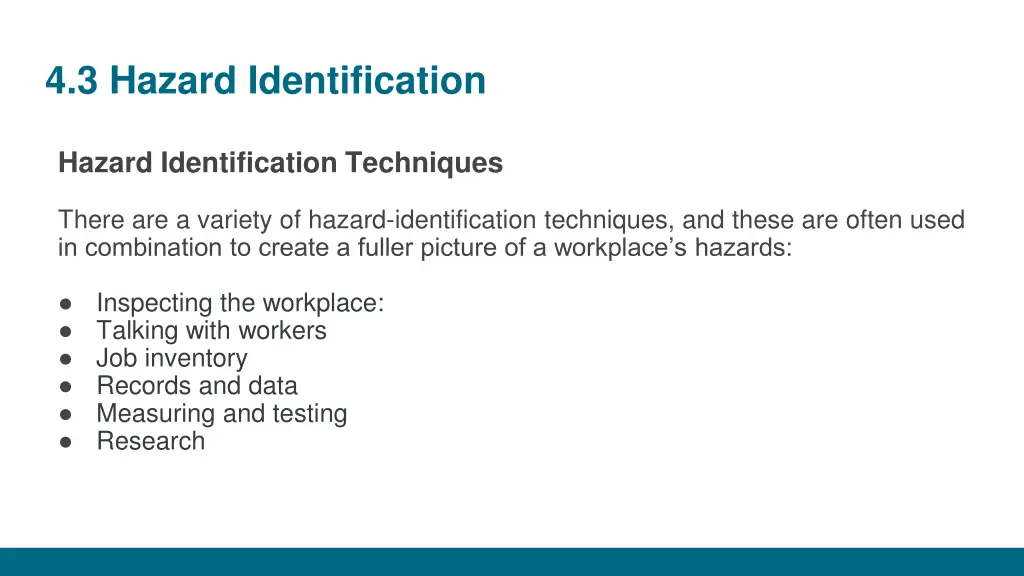 4 3 hazard identification